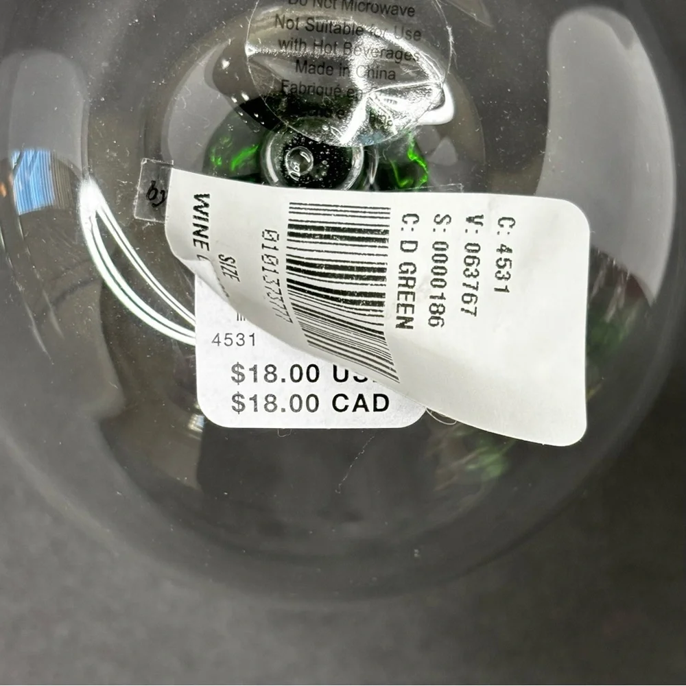 Anthropologie Jolly Icon Stemless Wine Glass | Christmas | Christmas Tree | NEW